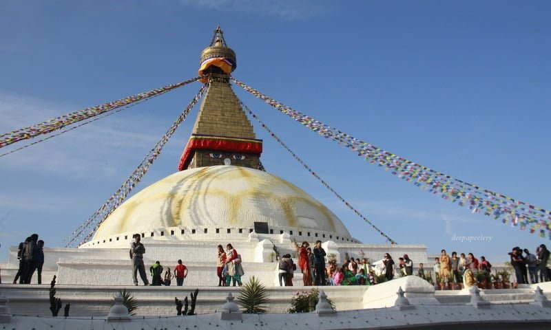 Bodhnath stupa in nepal