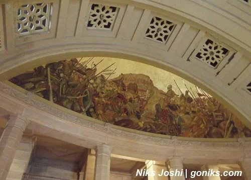 wall painting inside palace