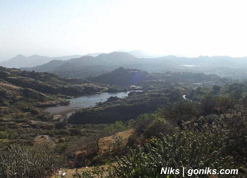 view of a lake in mount abu tour