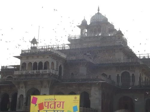 amazing view of albert hall museum in jaipur