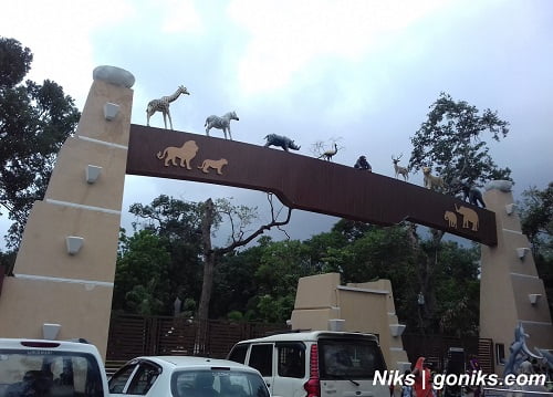 entry gate of zoo in indore